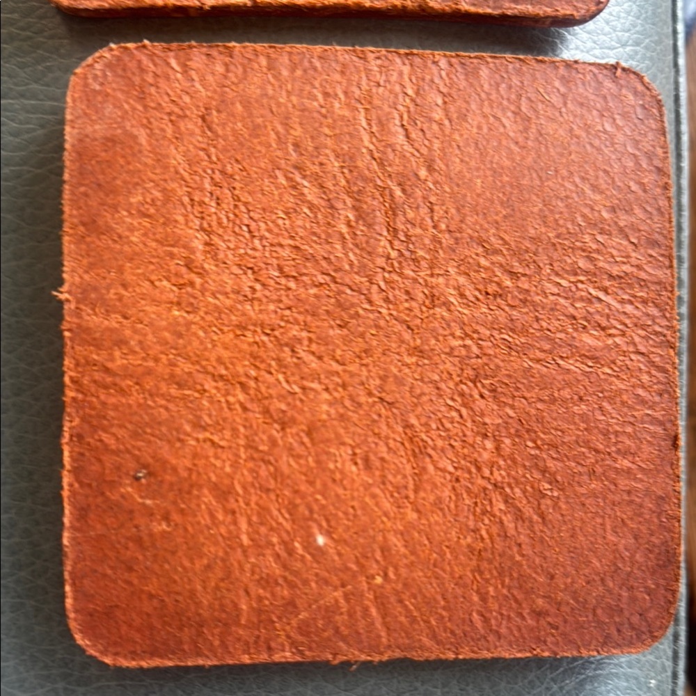 Portland Leather Rustic Coaster Set - Picture 8 of 8